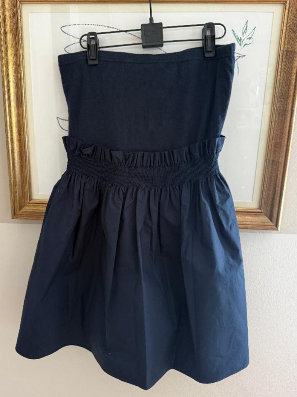 NWT Sundays (Anhtropologie) Navy Strapless dress size S